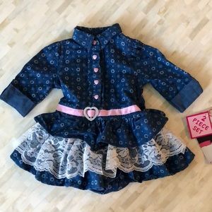 Denim 2 piece set💕